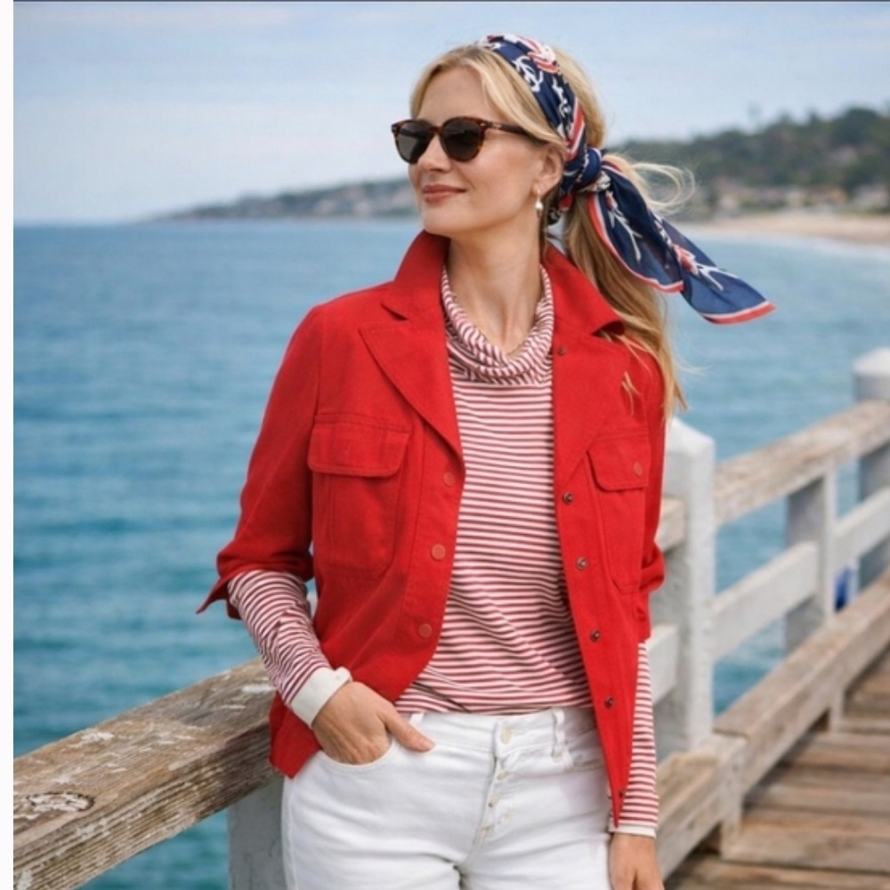 CAbi Detour lightweight jacket in Ruby, Small, NW… - image 1